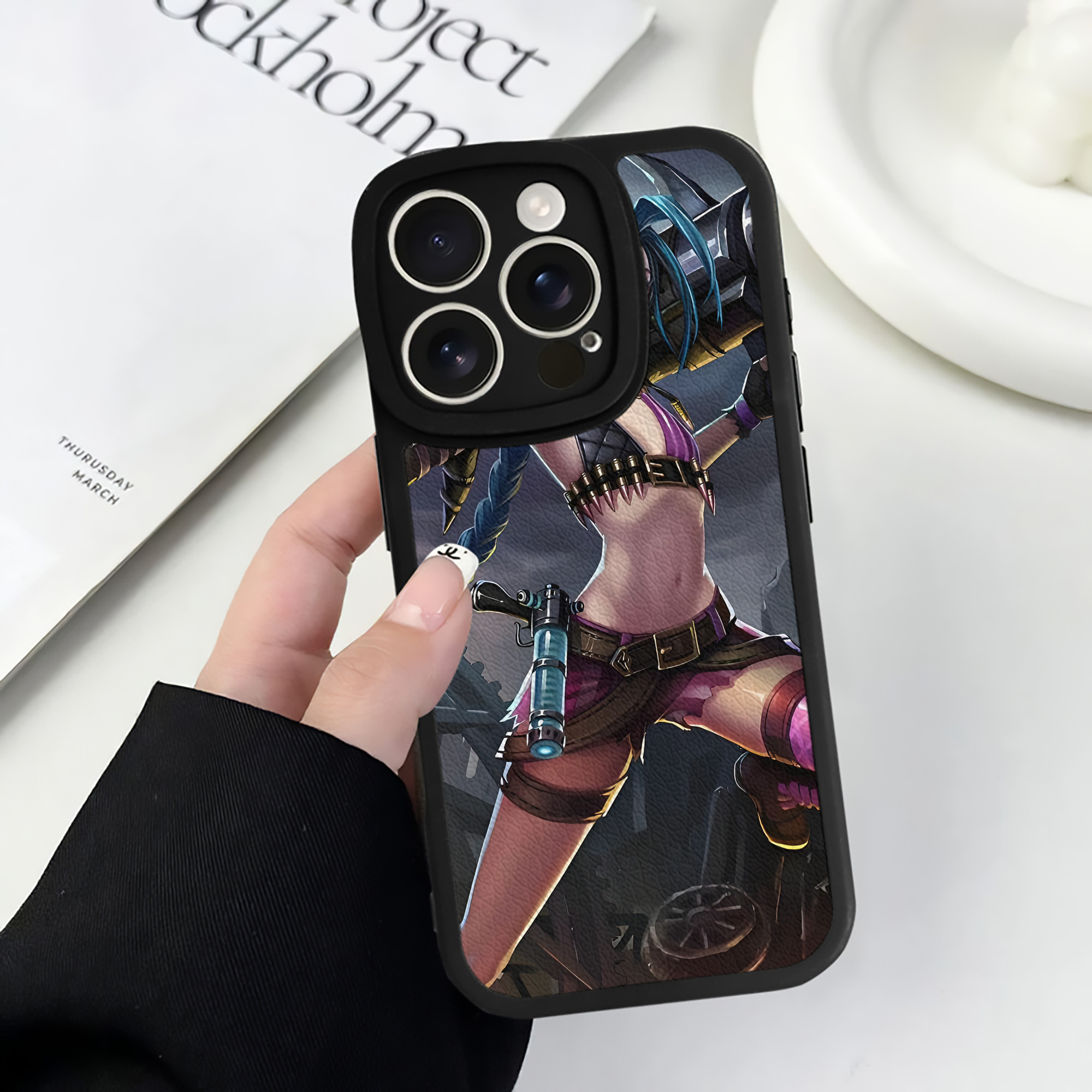 （画像用） リーグ・オブ・レジェンド League of Legends LOL 【iPhone 16シリーズ対応】シリコンスマホケース（レザー調） 材質：シリコン